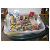 A Bin of Assorted Tools Mostly New in Pack