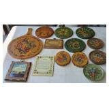 I Miscellaneous Wood Rosemaling & other Plaques