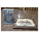 DRH Vintage 5x7 Deer Camp Photo-11x9 Deer Plaque