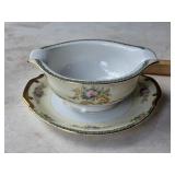 TBL Meito China Japan Gravy Boat w/Attached Underp