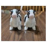 Pair 2 1/2' R.H. Macy Holstein Cow Salt & Pepper