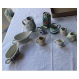 H Small Mexico Pottery Pitchers
