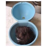 3A1 100% Human Hair Piece/Toupee w/Container