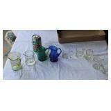 H Assorted Small Glass Pitchers