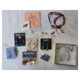 1A4 Assorted Costume Pierced Earrings & Necklaces