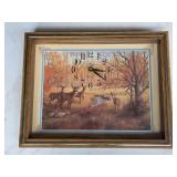 111 Ingraham 14x11 1/4' Quartz Clock Buck & Does