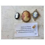 2A2 Assorted Cameo Pins