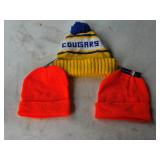 F 2 Blaze Orange Beanies-1 Cougars Stocking Hat