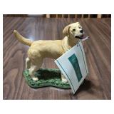 ERH Living Stone Yellow Lab Resin Figurine 5 1/2'