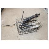 BW2 3 Grease Guns in Wire Basket NO SHIPPING