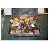 A Large Rigid Tool Case Full of Assorted Hardware