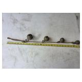 5A5 String of 4 Solid Brass Turkish Bells