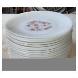 I 18 Fleurette Anchor Hocking Fire-King Dinner Pla