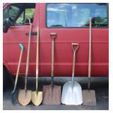 B 6 Assorted Shovels NO SHIPPING