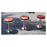 IB 1930's Cast Iron Diner Counter Stools NO SHIP