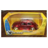 Jada V DUB$ 1:24 '59 VW Beetle w/Surfboard Diecast