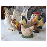 3A# Miscellaneous Ceramic Rooster Decor NO SHIP