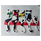 111 FIVE Cat 18 1/4' Wide Wall Hanging Coat Rack