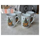 4A3 Otagiri Japan Wildlife Themed Coffee Cups