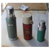E 3 Vintage Thermos's w/Good Linings