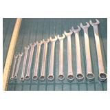 A Snap-On Standard Wrench Set 5/16' to 1'