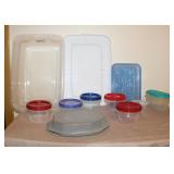 BR2 Bin of Like New Plastic Storage Containers