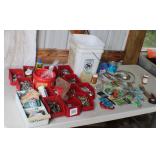 MB 2 Pails Assorted Hardware Most New NO SHIPPING