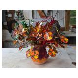 K Teleflora Pitcher w/Fall Decorations