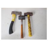 P Small Sledge-Rubber Mallet-Hatchet NO SHIPPING