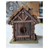 Q 8' Log Cabin Style Birdhouse