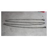 J Approximately 25' 7/16' Chain w/2 Latch Hooks