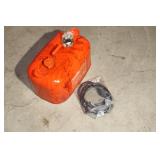 TB-OMC Gas Can (Metal) w/New Hose Set NO SHIPPING