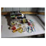 SK Vintage Aluminum Tackle Box Full of Tackle