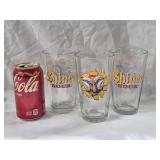 3C3 THREE Shiner Bock Beer Pint Glasses