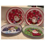 HK4A 4-11 3/4' Christmas Melamine Trays