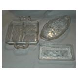 HKH9 Lily Pons Clear-Indiana Glass 9' Oval Celery/