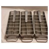 HK11C 3 Vintage Frigidaire Aluminum Ice Trays