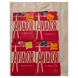 HKA4 4 Used Aviator Pinochle Playing Card Decks