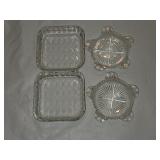HKB4 2 Windsor Clear-Jeanette 4' Trays/2 Queen Mar