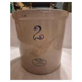 HKA6 2 Gallon Red Wing 4' Wing Crock 1906-1936
