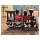 HKH3 Pair Cast Iron Train Book Ends 6' Tall