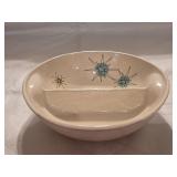 HKH2  Round Divided Vegetable Bowl Starburst by