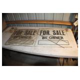 SL 2 24'x20 1/2' For Sale Signs w/Stands NO SHIP