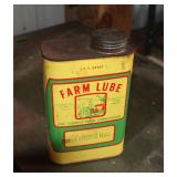 M- Vintage Metal Farm Lube Power Steering Fluid
