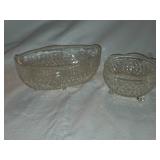 HKH6 2 Diamond Point Clear-Indiana Glass Bowls