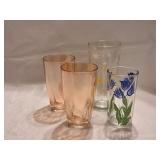 HKC3 4 Miscellaneous Glass Tumblers