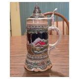 HKH1 Vintage German Music Box Stein 10 3/4' WORKS
