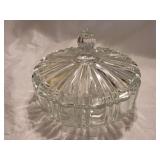 HKA3 Old Cafe Clear-Anchor Hocking 6 7/8' Candy Di