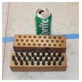 L Letter Stamp Set in Wood Case
