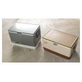 RB 2 Coleman Metal Ice Chests/Coolers NO SHIPPING